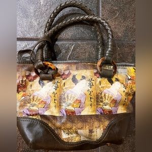 ICON Women’s Sage/Brown Handbag.  NEW with original ICON storage bag.